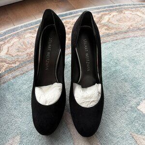 Stuart Weitzman Black Suede Pump Size 6.5M